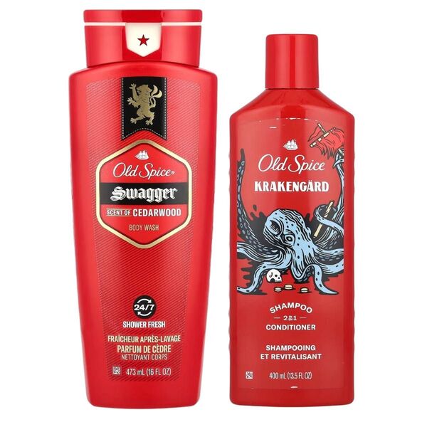 Old Spice Swagger ボディウォッシュ & Krakengard シャンプー 2個セット
