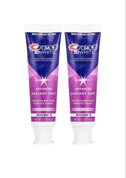 Crest 3D White ホワイトニング歯磨き粉 93g 2個セット