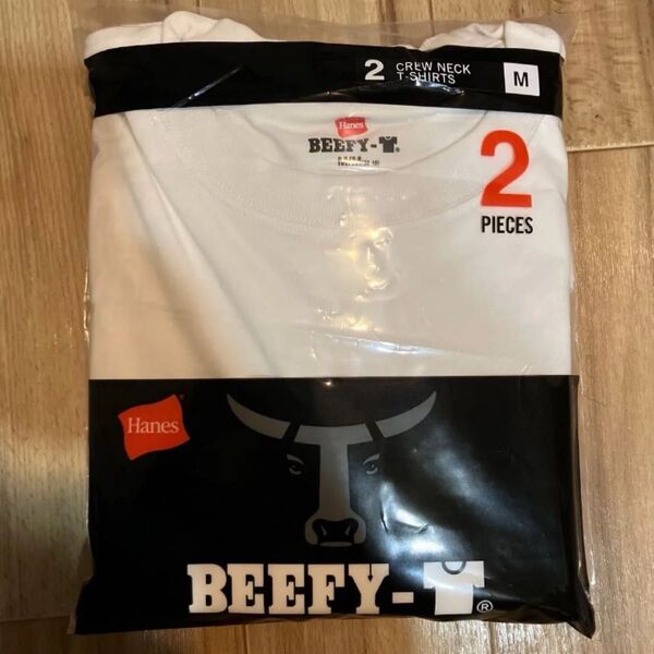 Hanes beefy ビーフィー Tシャツ 半袖 2枚組 M ホワイト