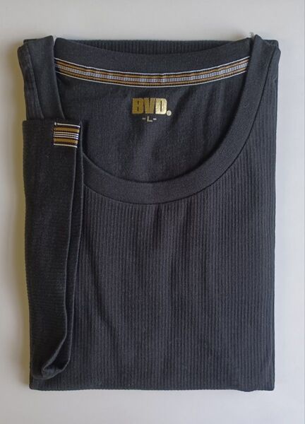 BVD クルーネック 半袖Tシャツ(L) ブラック