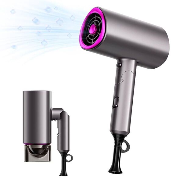 ヘアドライヤー 大風量 折り畳み式 60秒速乾 1400W ドライヤー マイナスイオン 3段階調整可能 温冷風切替 軽量 静音
