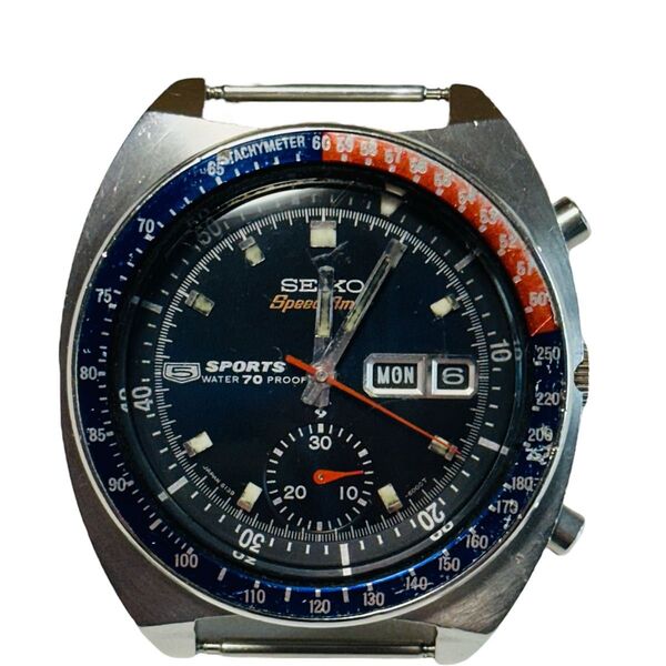 【極希少】稼動品 SEIKO セイコー 5スポーツ スピードタイマー クロノグラフ 腕時計 自動巻き 6139-6000