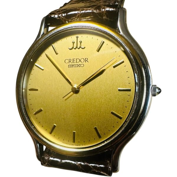 【新品】希少 18K SEIKO CREDOR(セイコー クレドール)腕時計 オリジナル純正ベルト 8J816B00