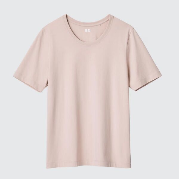 UNIQLO ユニクロU スーピマコットンクルーネックT (半袖) Mサイズ ピンク