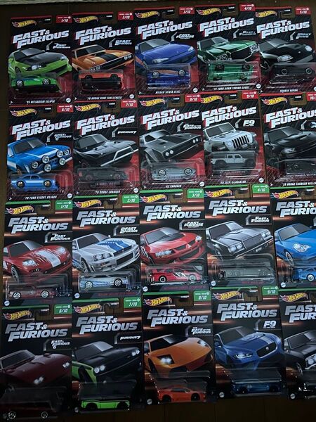 ホットウィール ワイルドスピード ミニカー まとめ売りシリーズ1、2の20台セット イオンシネマ限定 FAST&FURIOUS