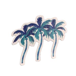 ヤシの木 ステッカー 青 ブルー 南国 リゾート Hawaii ハワイアン グアム