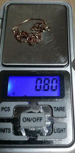 【値下不可】250676 k10 約0.8g ベネチアン ネックレス チェーン PG