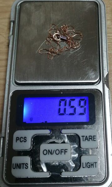 【値下不可】k10 約0.59g ベネチアン ネックレス チェーン PG