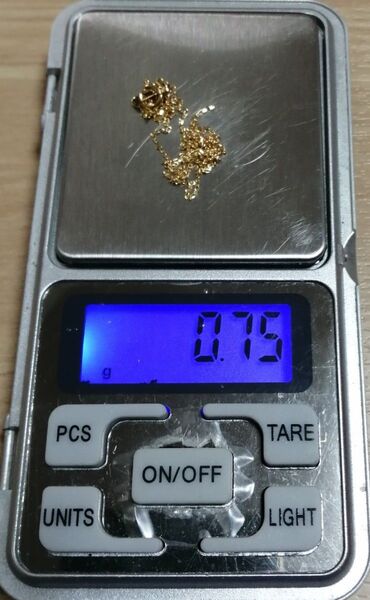 【訳あり・チェーン切れ・激安!】250573 k18 約0.75g デザイン ネックレス チェーン YG 18k 18金