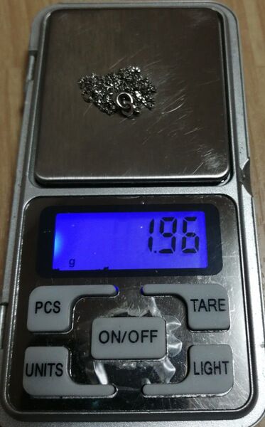 【激安!】250314 Pt850 約1.96g 喜平 ネックレス チェーン プラチナ
