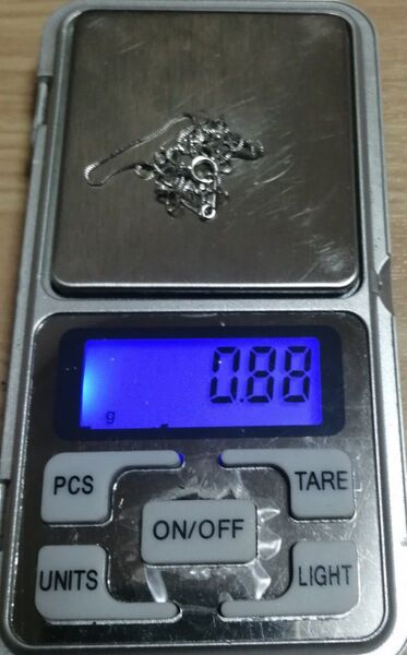 【値下不可】k18wg 約0.88g ベネチアン ネックレス チェーン