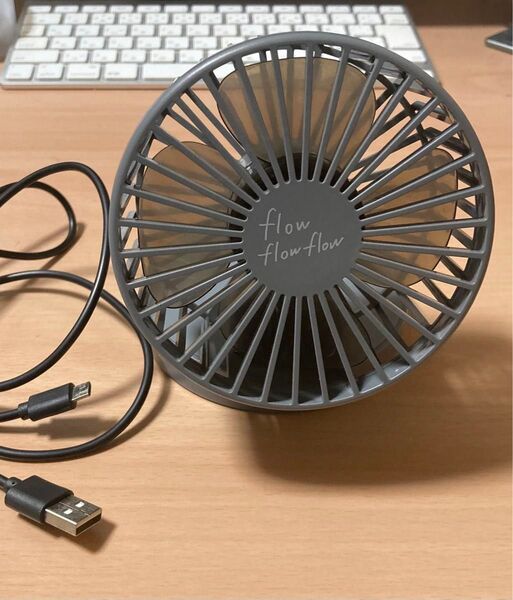 ELECOM エレコム 卓上ファン USB扇風機 flowflowflow