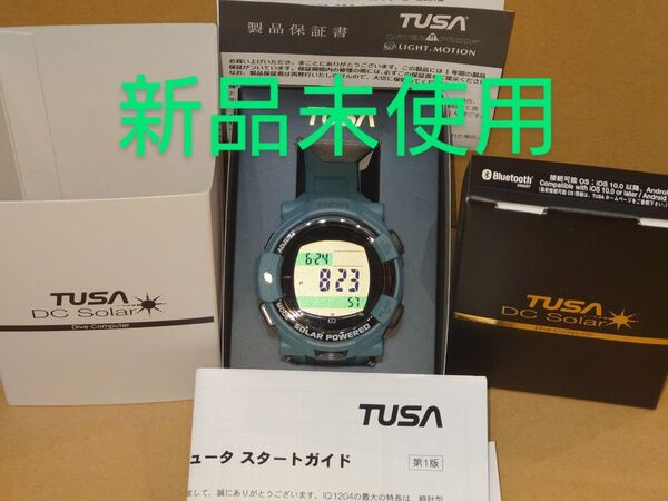 ★新品未使用★ TUSA ダイブコンピューター DC Solar Link IQ1204 SBL