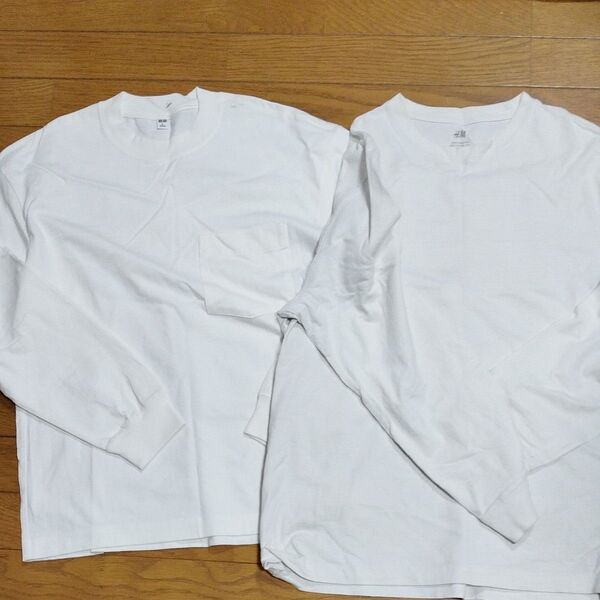 GU 長袖Tシャツ ロンT H&M 長袖Tシャツ ロンT 2枚