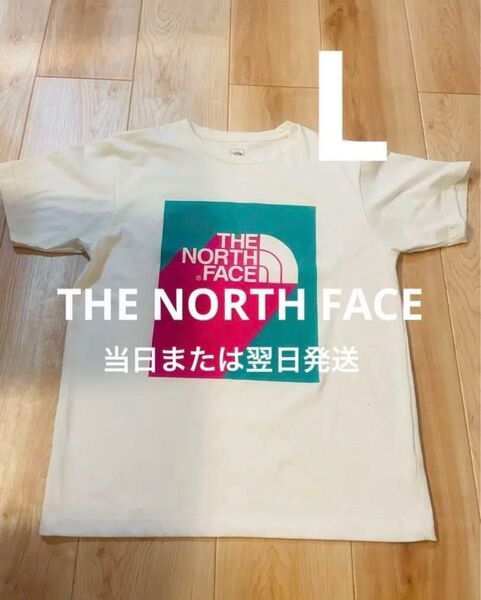 【当日または翌日発送】 ノースフェイス Tシャツ Lサイズ ホワイト
