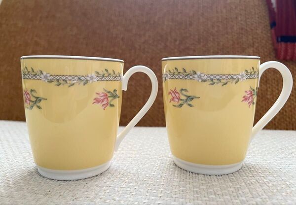 TIFFANY マグカップ ピンクチューリップ(2個セット)