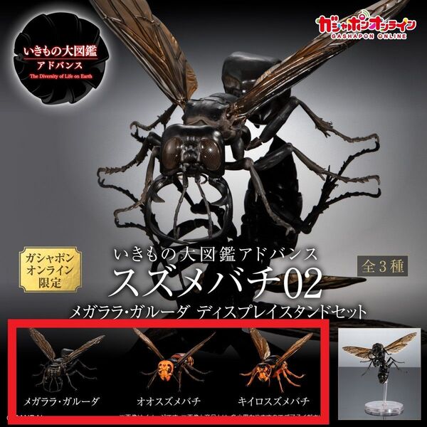 新品未開封 いきもの大図鑑アドバンス スズメバチ02 オンライン版 全3種
