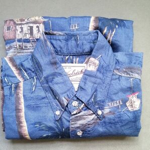 Woolrich アロハシャツ ブルー系