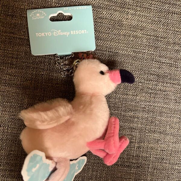 ディズニーリゾート サニーサニーサマー フラミンゴ カチューシャホルダー 新品 ぬいぐるみキーチェーン ぬいぐるみ チップとデール