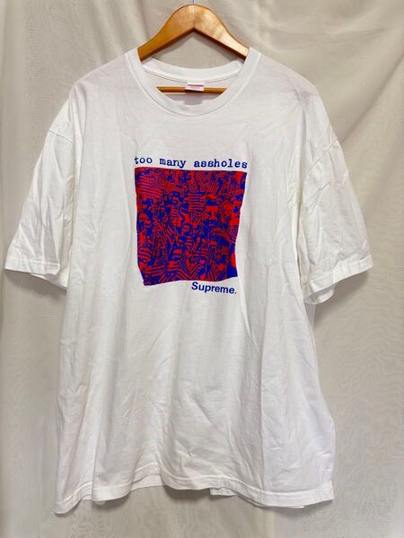 Supreme シュプリーム トゥー メニー アスホウル Tシャツ XXL 半袖 Tee コットン ホワイト