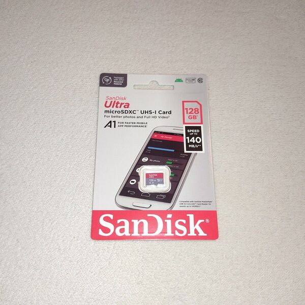 【新品】SanDisk サンディスク Micro SDカード 128GB 140MB/s 海外パッケージ 正規品