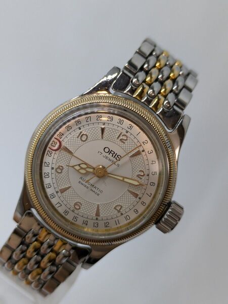 オリス ORIS S.A.7400 時計 メンズ ブランド デイト 自動巻き(手巻付き) AT ステンレス SS/GP