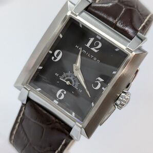 良品 ハミルトン トレント H304110 QZ 黒文字盤 スモセコ メンズ腕時計