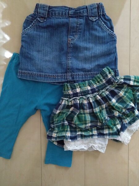 ベビー服 スカート パンツ 90 ズボン 女の子 ボトムス 夏服 まとめ売り