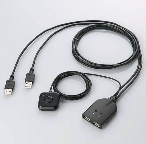 エレコム ELECOM KVMスイッチ USB PC切替機 KM-A22BBK