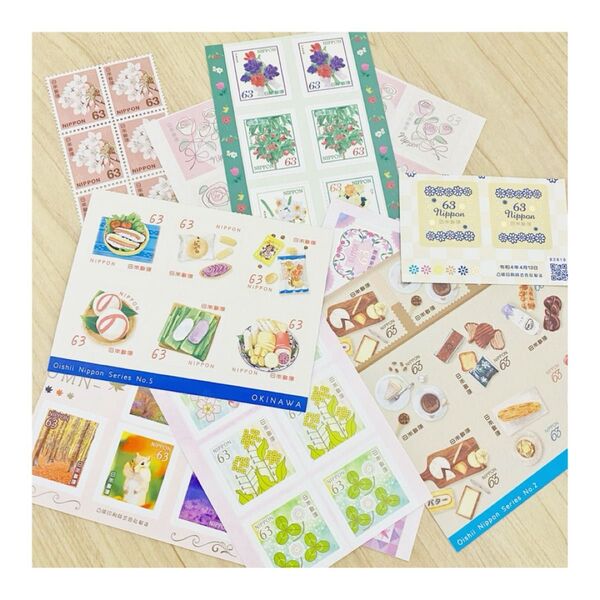【未使用】切手コレクション(おいしいにっぽんシリーズなど)