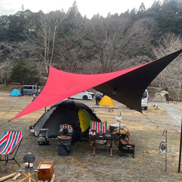 最終値下げざぁーす 幕子 あか キャンプ アウトドア タープ