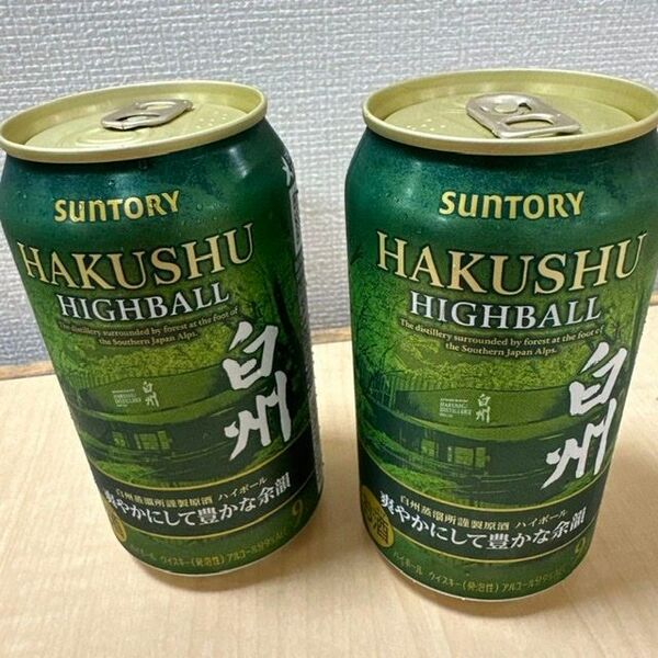 HAKUSHU 白州 缶 サントリー 白州蒸溜所謹製原酒 ハイボール 爽やかにして豊かな余韻 350ml 2缶セット 白州
