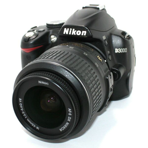 Nikon D3000 デジタル一眼レフカメラ 18-55mm VR iPhone&Android転送セット☆完動美品☆動作確認済