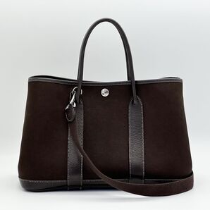お値下げ不可【極美品】HERMES エルメス ガーデンパーティTPM ブラウン ストラップ付