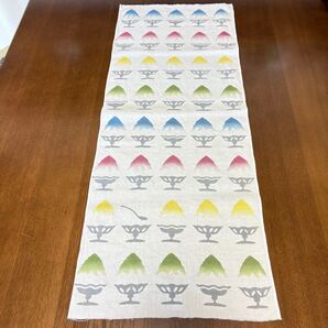 【中古】かまわぬ 手拭い 手ぬぐい 夏 かき氷