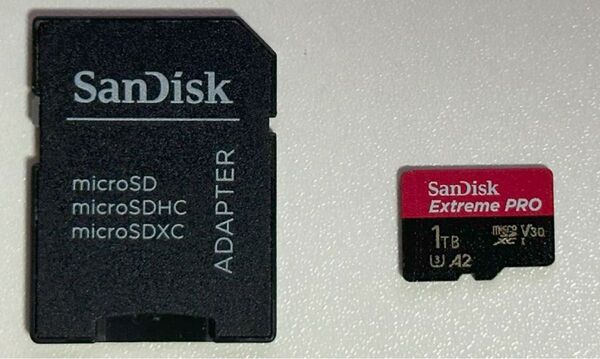 SanDisk Extreme pro 1TB microSDカード