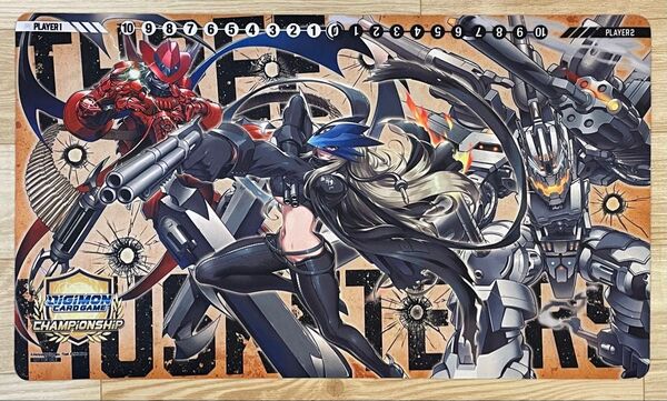 希少 海外大会限定 ベルスターモン チャンピオンシップ デジモンカード プレイマット