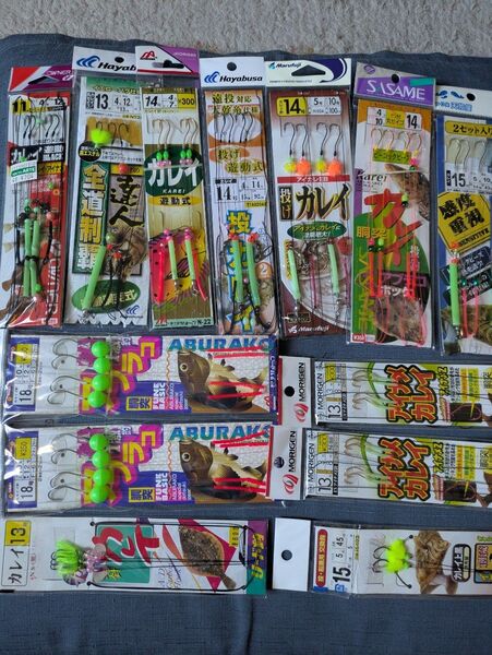 【新品未使用】カレイ釣り仕掛け11枚セット+オマケ替え針