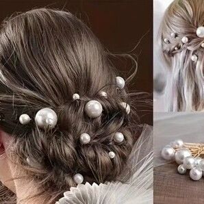 パール ヘアピン 未使用 新品 まとめ売り ウエディング 結婚式 着物 前撮り 成人式 振袖 髪飾り ヘアセット シニヨン