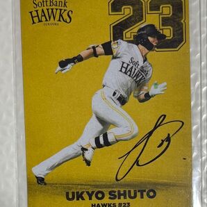 プロ野球チップス ソフトバンク 福岡ソフトバンクホークス タイトルホルダーカード カルビー 周東右京