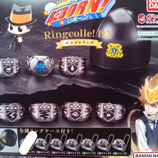家庭教師ヒットマンREBORN Ringcolle DX ボンゴレリング リンコレ リボーン 6種 ガチャ カプセル