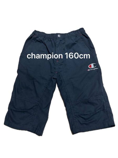 champion チャンピオン 160cm 黒 ブラック ハーフパンツ ショートパンツ 短パン 半ズボン ボトムス キッズ 男の子