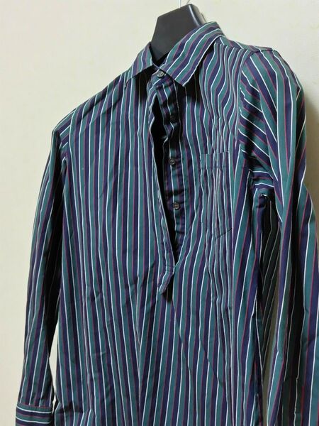 アーバンリサーチドアーズ ダークグリーンストライプのロングブラウス 春服サイズF