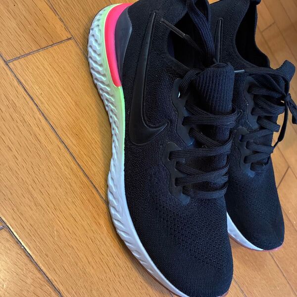 NIKE ナイキ エピックリアクトフライニット2 ブラック 27cm