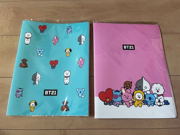 BT21×LINE FRIENDS★BTS クリアファイルホルダー 2冊セット