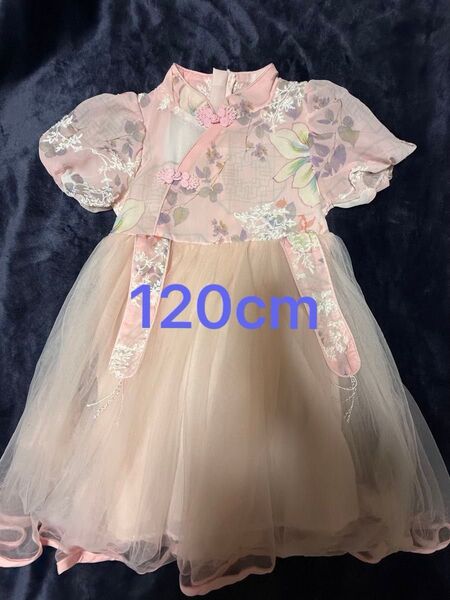 ピンクワンピース 半袖 女の子 120cm