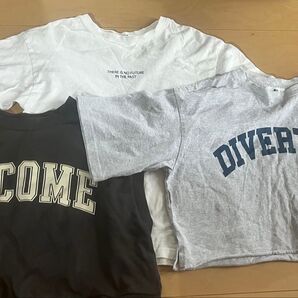 Tシャツ 3枚セット ロゴプリント 半袖