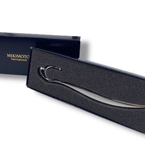 未使用級◎ MIKIMOTO ミキモト ブックマーカー 栞 ペーパーナイフ シルバー パール