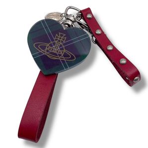 Vivienne Westwood ヴィヴィアンウエストウッド グローブホルダー 手袋 バックチャーム ハート チェック