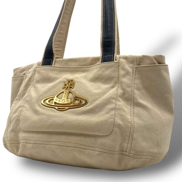 Vivienne Westwood ヴィヴィアンウエストウッド トートバッグ ショルダー エッジウェア ビッグオーブ 肩掛け